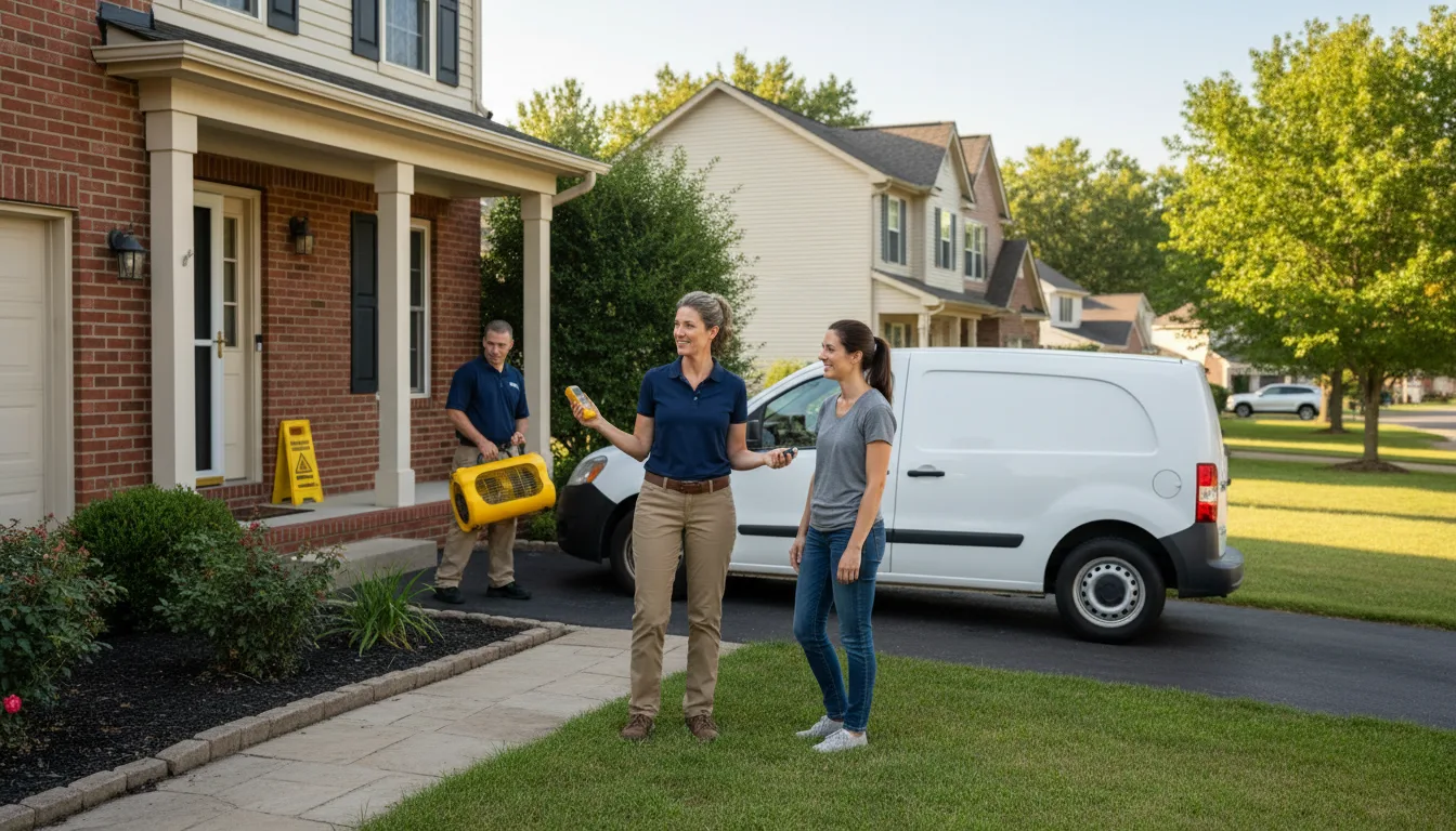 Residential water damage restoration in Phoenix, AZ